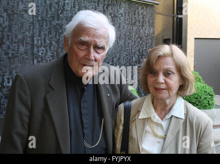 Joachim Fuchsberger con moglie Gundula Korte Foto Stock