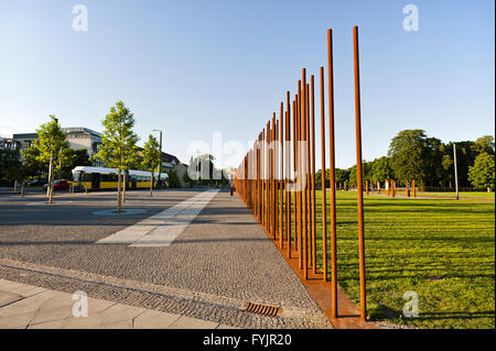 Memoriale del Muro di Berlino in Bernauer Strasse, Berlino Foto Stock