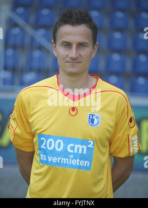 Il portiere Jan Glinker (1.FC Magdeburg) Foto Stock