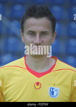 Il portiere Jan Glinker (1.FC Magdeburg) Foto Stock