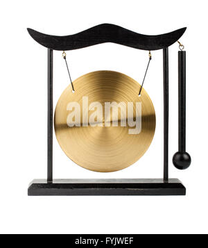 Bronzo decorativo gong Foto Stock