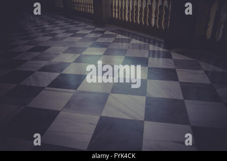 Pavimento in marmo, Indoor, palazzo Alcazar de Toledo, Spagna Foto Stock