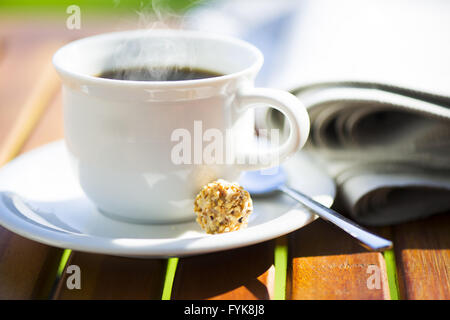 una tazza di caffè Foto Stock