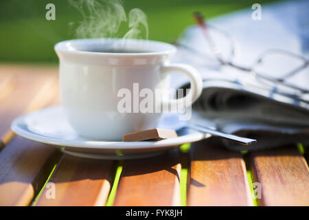 una tazza di caffè Foto Stock