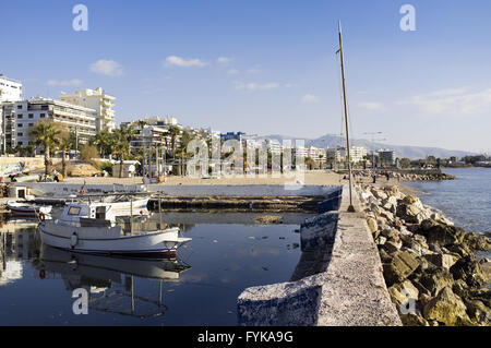 Le barche nel porto, Paleo Faliro, Atene, Grecia Foto Stock