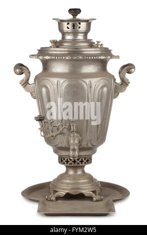 Vecchio tè russo samovar Foto Stock