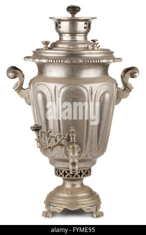 Vecchio tè russo samovar Foto Stock