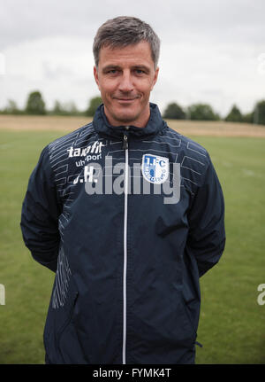 Capo allenatore Jens Härtel ( 1.FC Magdeburg ) Foto Stock
