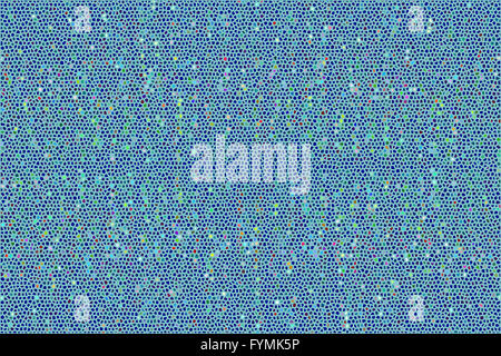 Blu sfondo mozaic Foto Stock