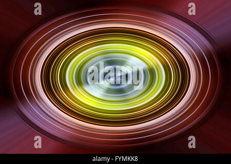 La Filatura di rosso e di giallo disc Foto Stock