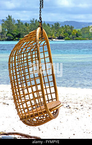 Sede della laguna vimini alghe marine in nosy be indian Foto Stock