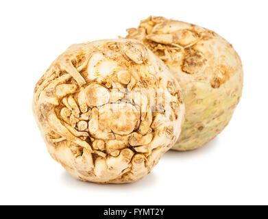 Coppia di sedano fresco root Foto Stock
