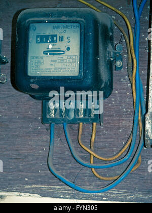Misuratore di elettricità Foto Stock