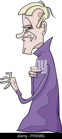 Dracula vampiro illustrazione cartoon Foto Stock