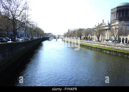 Fiume Liffey, Dublino Foto Stock