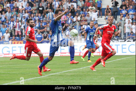 1.FC Magdeburg - Hallescher FC 2015/16 Foto Stock