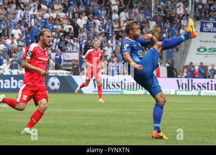 1.FC Magdeburg - Hallescher FC 2015/16 Foto Stock