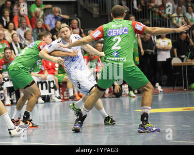 SC Magdeburg - HSV Handball Foto Stock