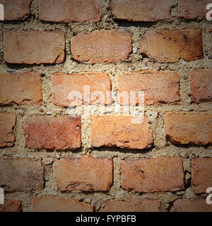 Mattone in Italia vecchio muro e materiale di texture di sfondo Foto Stock