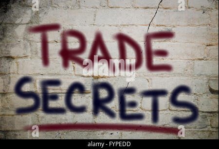 Segreti commerciali Nozione Foto Stock