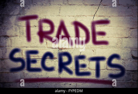 Segreti commerciali Nozione Foto Stock