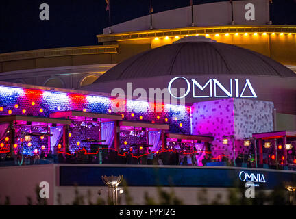 La Omnia Night club di cesari palace hotel di Las Vegas Foto Stock