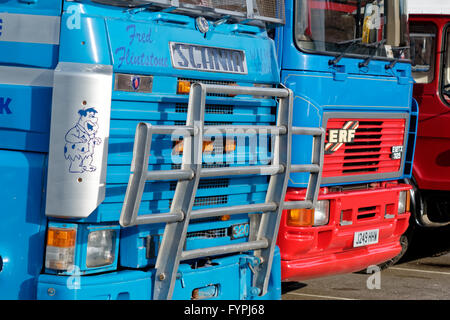 Classic camion commerciali a Warminster prende parte all'annuale del trasporto commerciale nella conservazione di raccolta in Gillingham Foto Stock