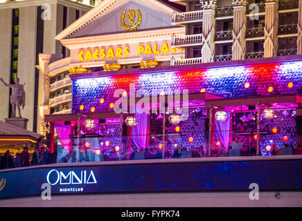 La Omnia Night club di cesari palace hotel di Las Vegas Foto Stock