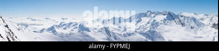 Vista panoramica delle Alpi in Austria Foto Stock