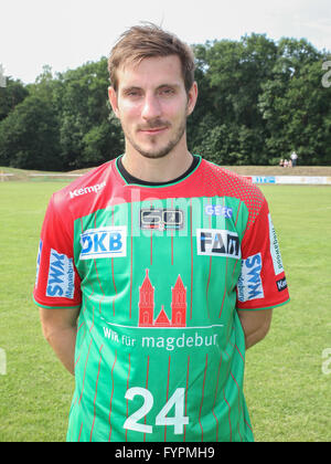 Michael Haaß (SC Magdeburg) Foto Stock