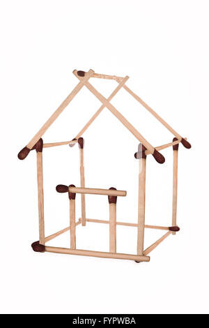 Partite organizzate in forma di casa, 3d Foto Stock