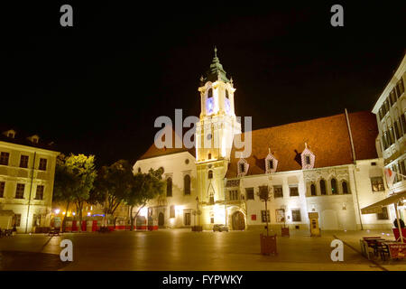 Il vecchio municipio di Bratislava Foto Stock