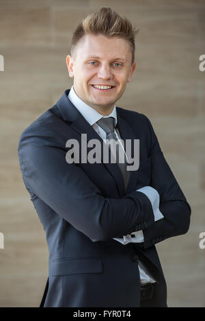 Ritratto di un elegante uomo d affari di mezza età Foto Stock
