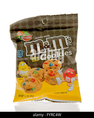 Winneconne, WI - 1 Marzo 2016: un pacchetto di M&M's cookies realizzato da Keebler Foto Stock