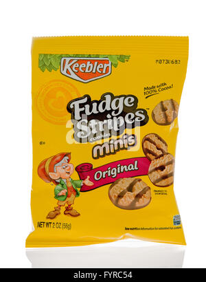 Winneconne, WI - 1 Marzo 2016: una confezione di strisce di Fudge minis realizzato da Keebler Foto Stock