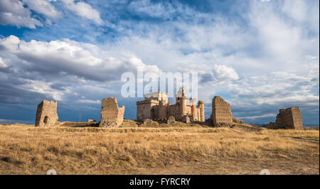 Castle of Turegano, an ancient fortress in the province of Segovia, Spain Foto Stock