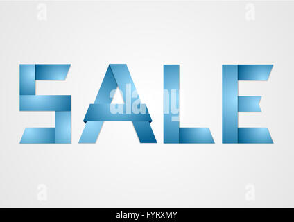 Vendita carta segno aziendale Foto Stock