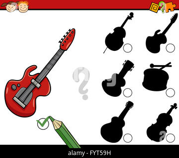 Ombre educativo compito cartoon Foto Stock