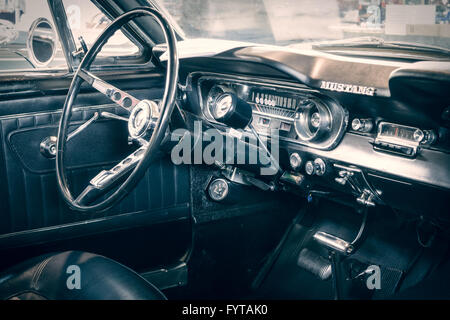 Cabina di Ford Mustang Fastback, 1965 Foto Stock