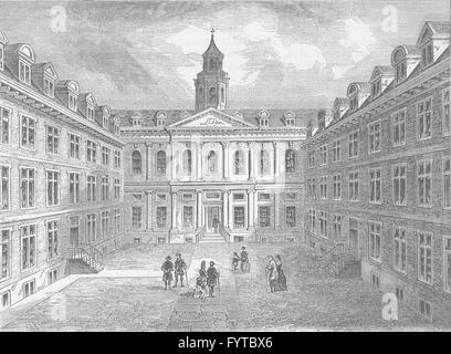 NEWGATE STREET: collegio dei medici, Warwick Lane. Interno del Quad, c1880 Foto Stock