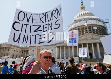 Anti-Citizens Regno decisione della Corte suprema manifestanti - Washington DC, Stati Uniti d'America Foto Stock