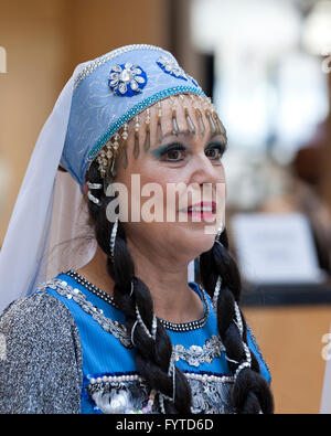 Tradizionale rumena ballerini folk - USA Foto Stock