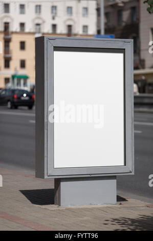 Vuoto tabellone verticale Foto Stock
