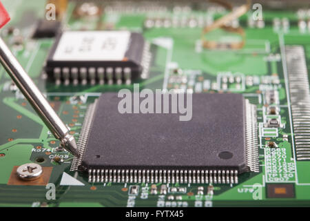 Measurment di Microchip Foto Stock