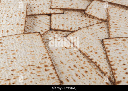 Matzot close-up Foto Stock