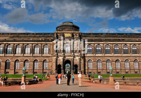 Galleria d'arte di Dresda, Sassonia, Germania / Gemäldegalerie Foto Stock