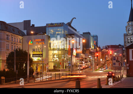 Liberec Plaza Shopping Centre, Felberova, Liberec, Cechia Foto Stock