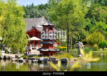 Giardino Cinese, Giardini del Mondo, Erholungspark Marzahn, Marzahn, Marzahn-Hellersdorf, Berlino, Germania / Giardino del riconquistato la luna, Garten der Welt, Gärten der Welt Foto Stock