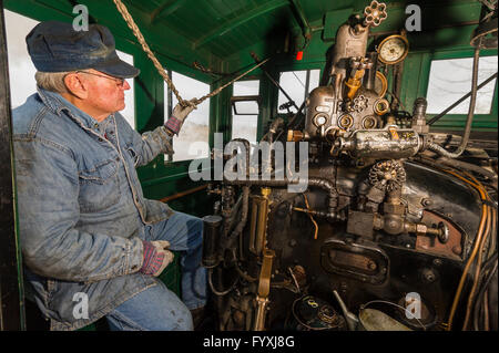 Santa treno Stato di Nevada Railroad Museum Foto Stock