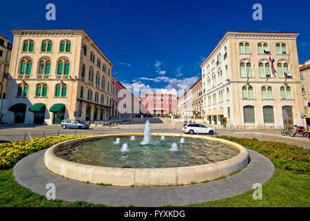 Piazza Prokuratice in Split waterfront Foto Stock